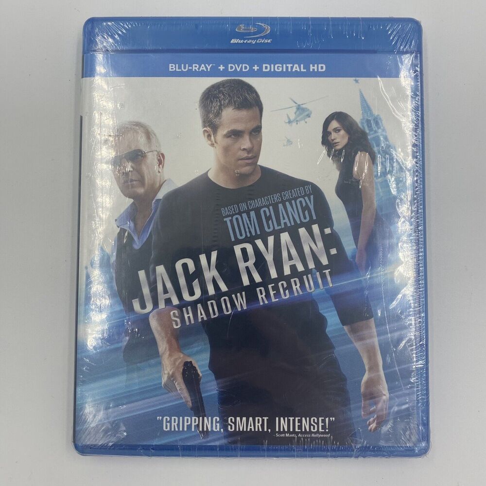 NIB Sealed Jack Ryan: Shadow Recruit (Blu-ray, DVD, Digital HD 2014)